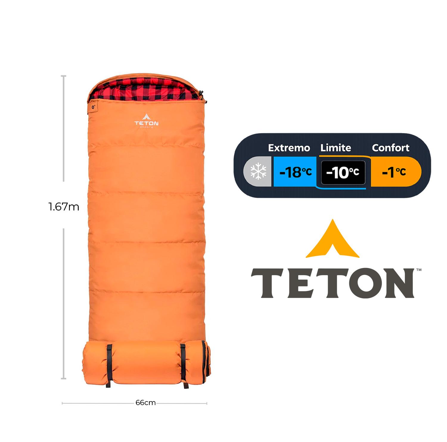 Sleeping Lil Bridger 0°F (-18°C) Junior Canvas para Niños TETON - Estaca Outdoors