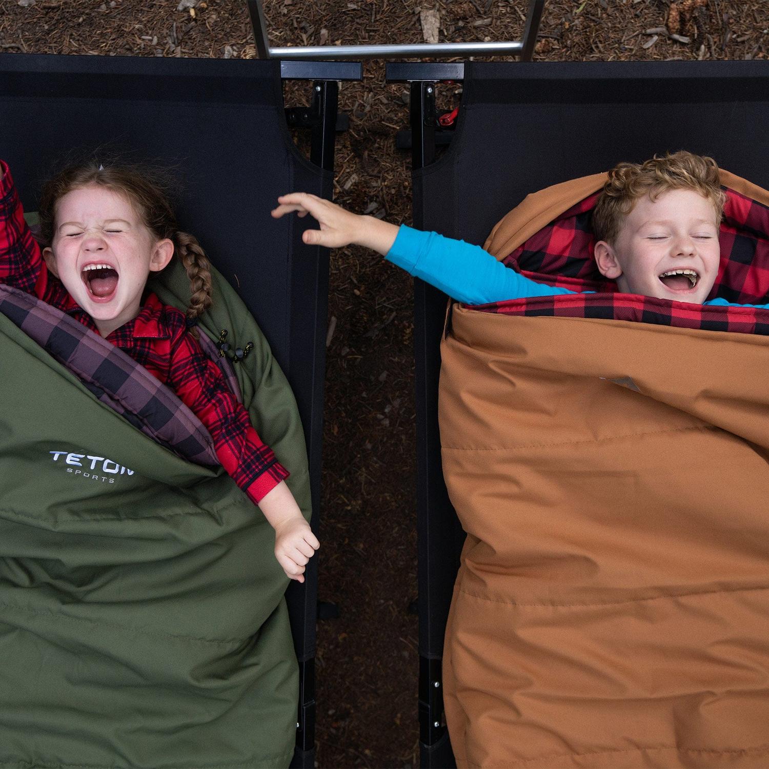 Sleeping Lil Bridger 0°F (-18°C) Junior Canvas para Niños TETON - Estaca Outdoors