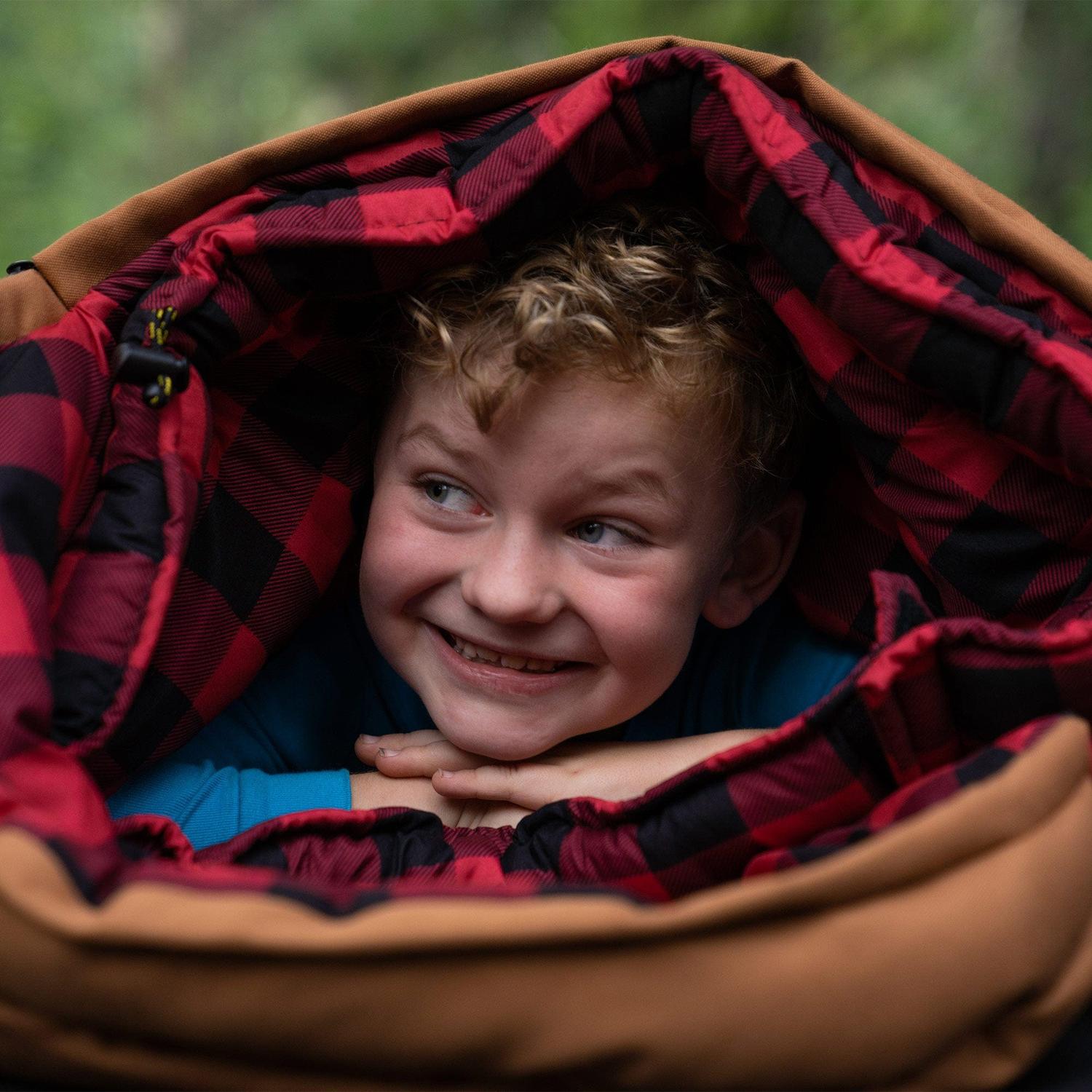 Sleeping Lil Bridger 0°F (-18°C) Junior Canvas para Niños TETON - Estaca Outdoors