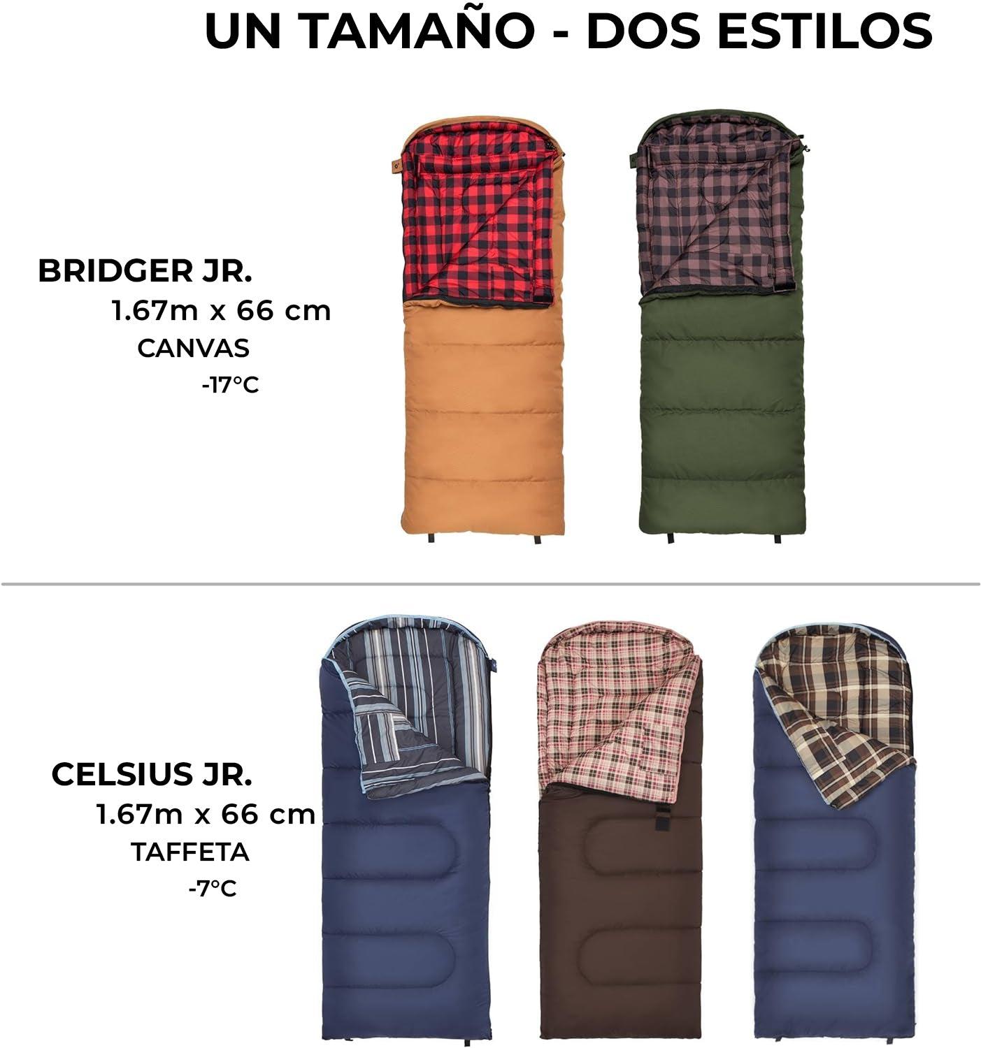 Sleeping Lil Bridger 0°F (-18°C) Junior Canvas para Niños TETON - Estaca Outdoors