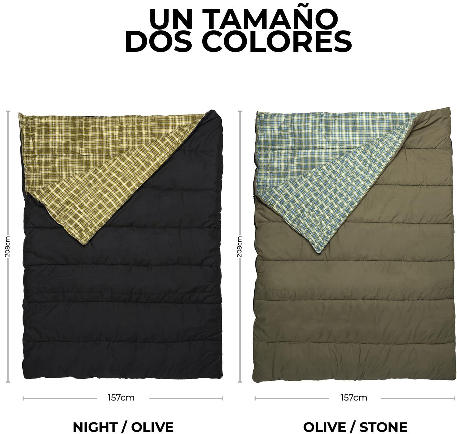 Sleeping Para 2 Personas "Evergreen Mammoth" 20°F (-7°C) TETON - Estaca Outdoors