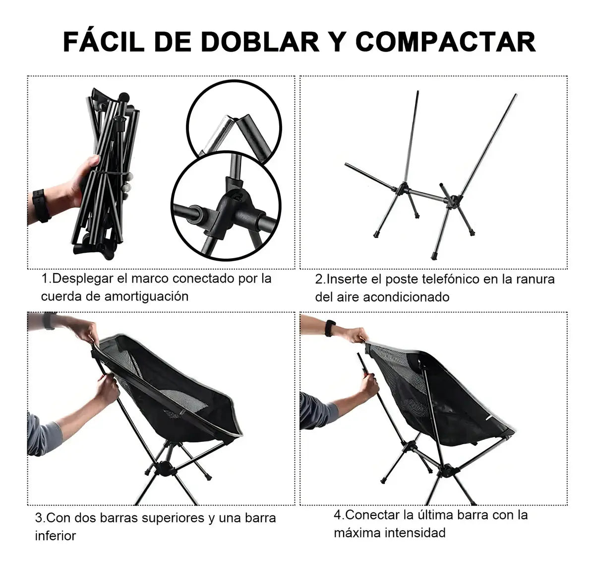 Silla Plegable Portátil Para Camping Playa Exteriores