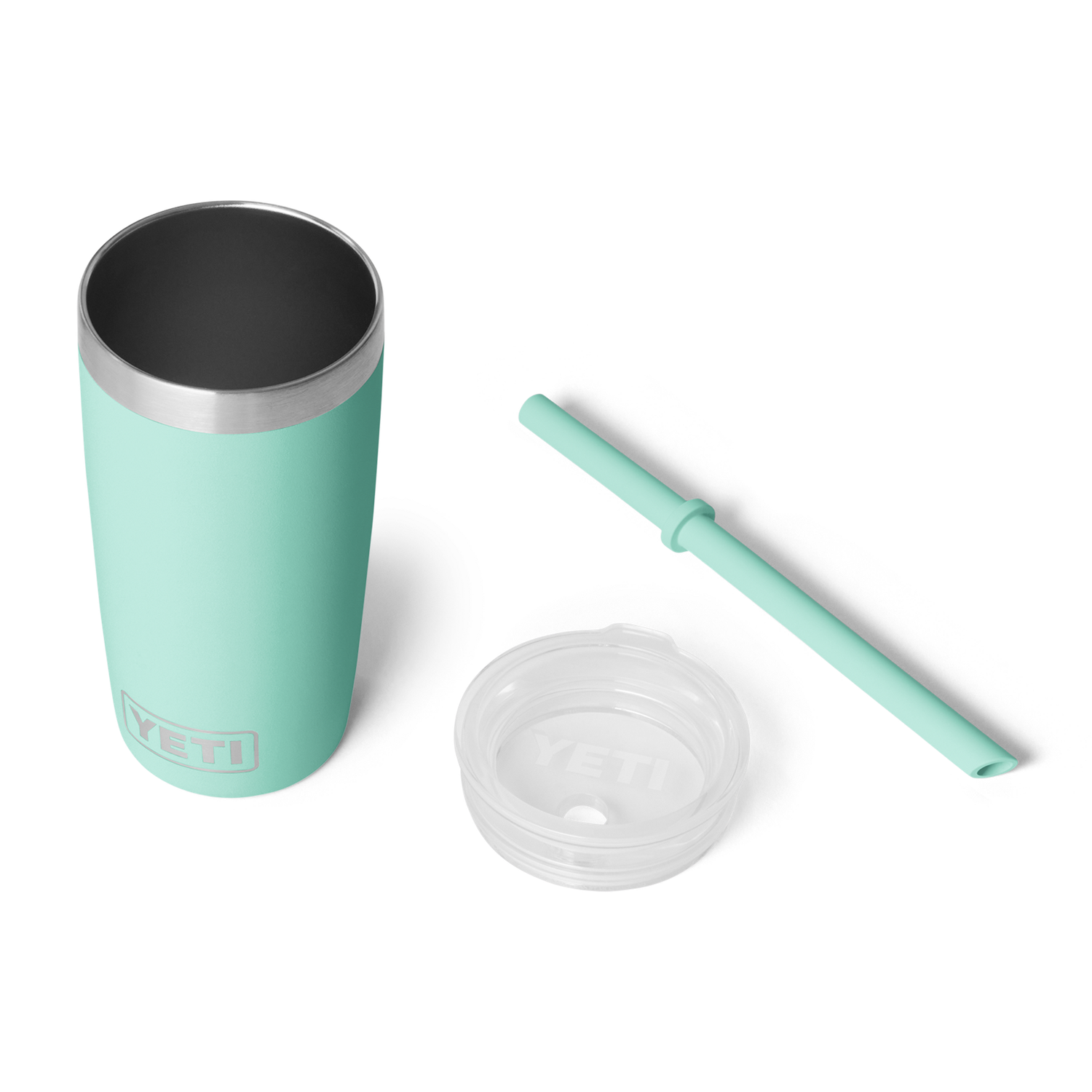 Termo con Tapa y Popote de Silicón Rambler® Jr 295ml (10oz) YETI - Estaca Outdoors