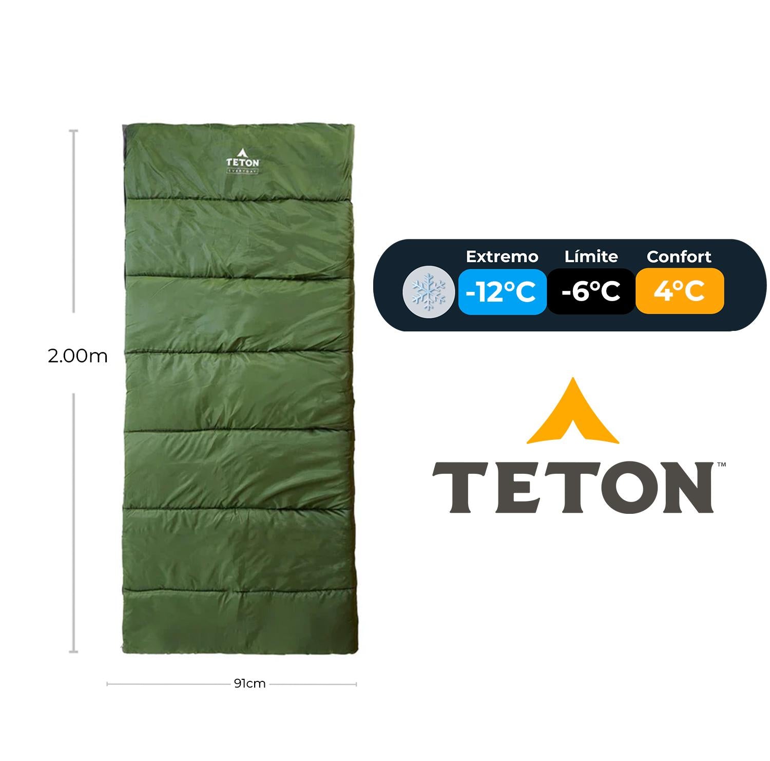Sleeping Response -12°C (10°F) TETON EVERYDAY - Estaca Outdoors