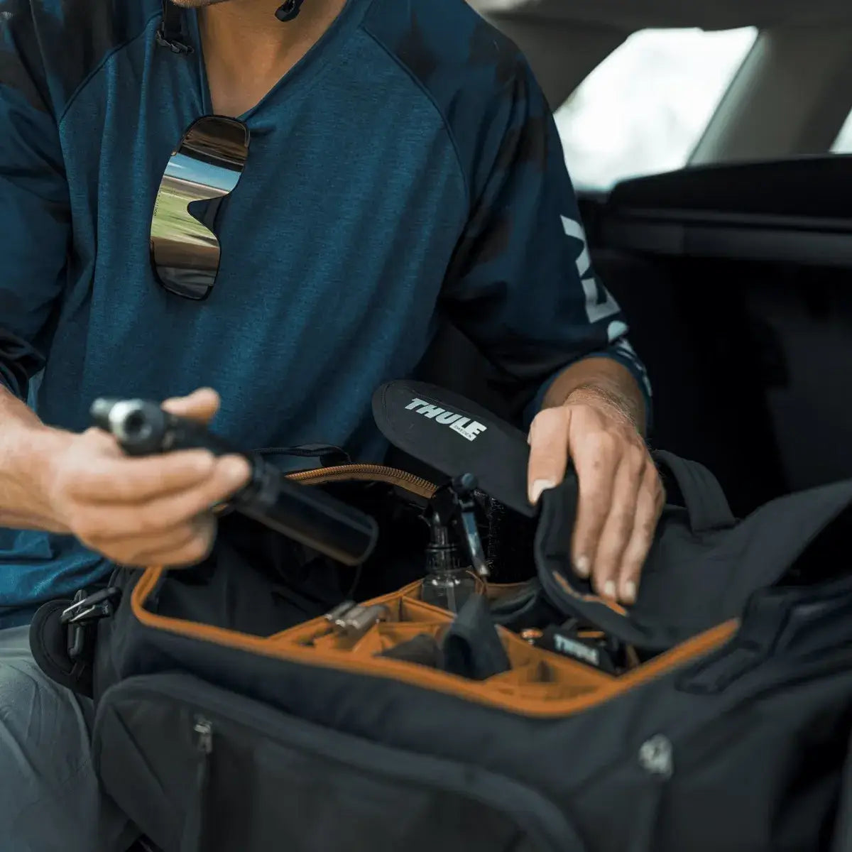 Mochila para Ciclismo RoundTrip Duffel Hazy Green THULE