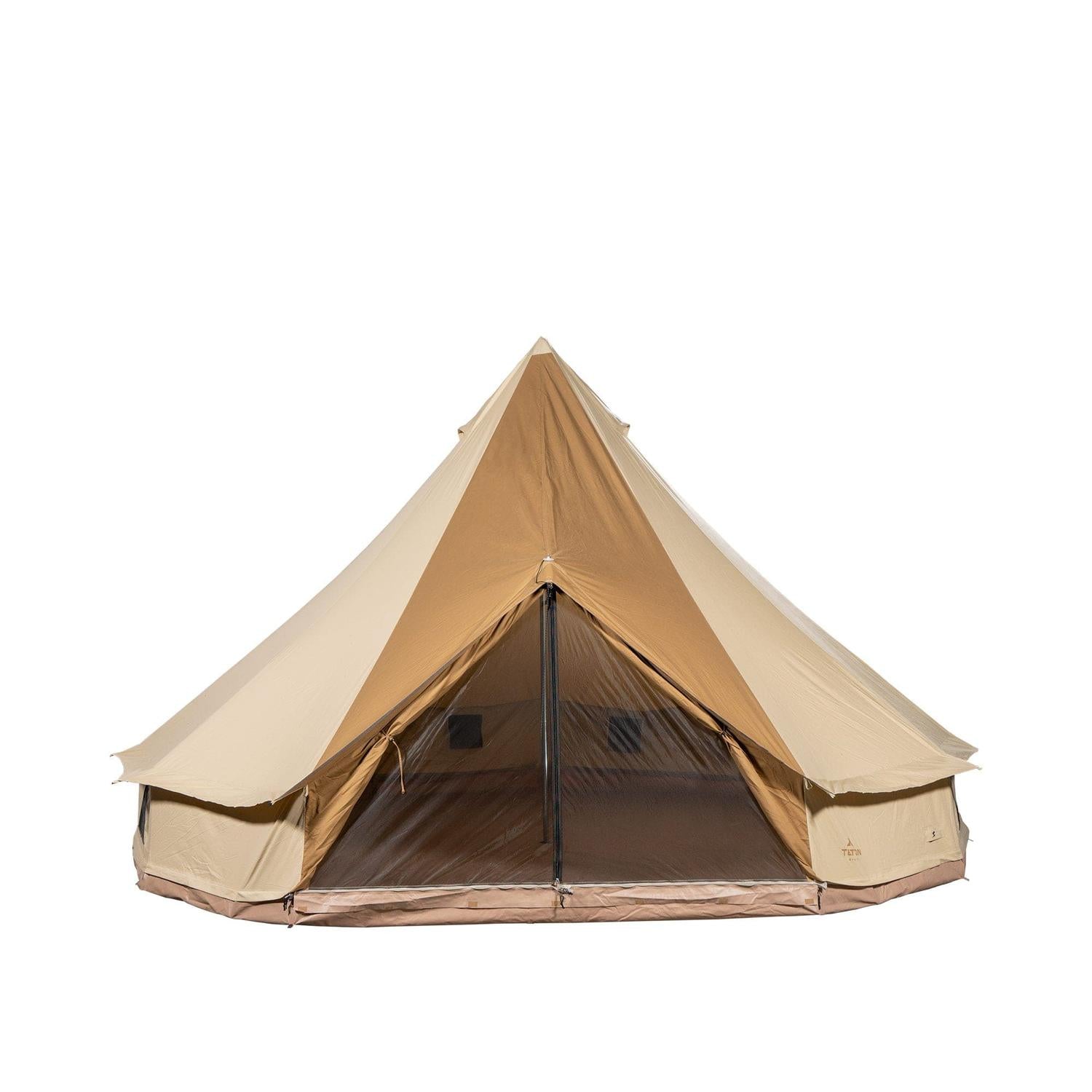 Tipi Carpa de Lona de Algodón Para 8 Personas SIERRA Canvas 16" (4.8m Diámetro) 4 Estaciones TETON - Estaca Outdoors