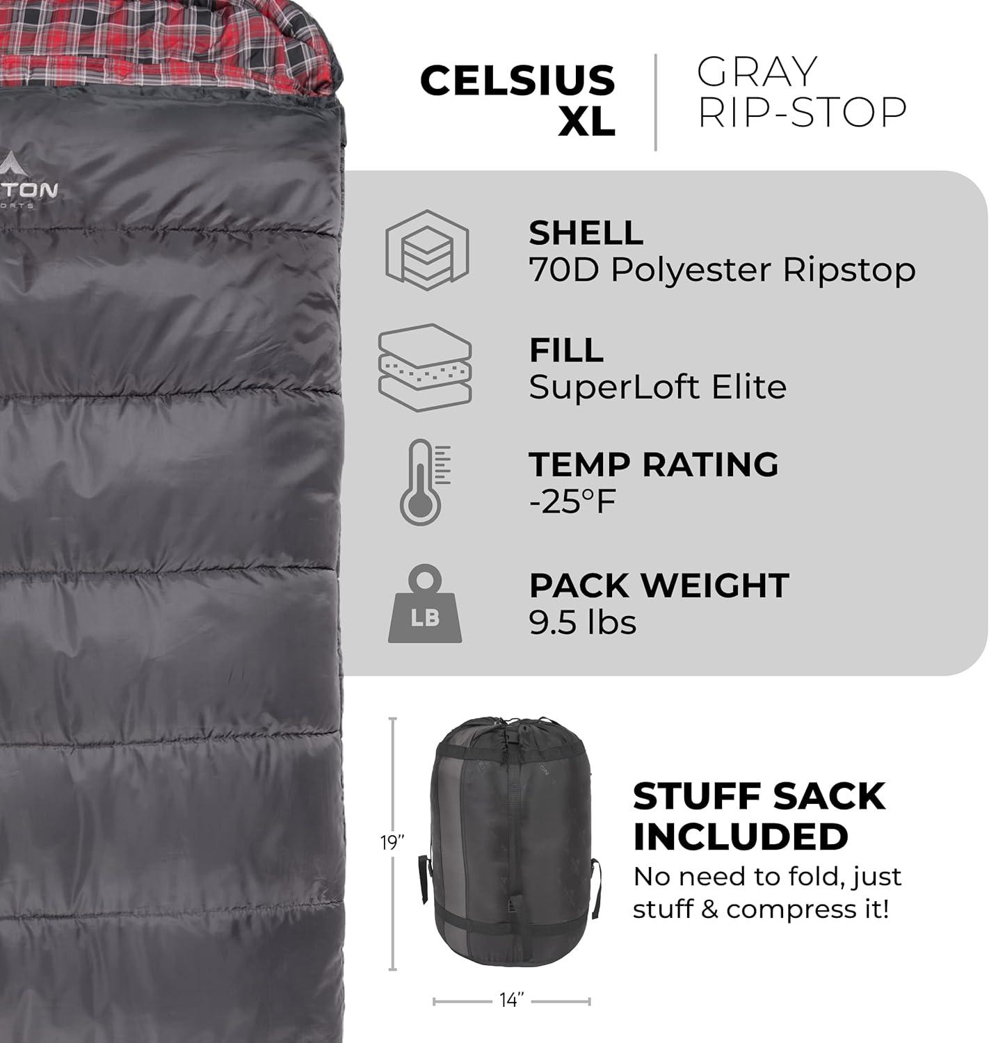 Sleeping "Celsius" XL -25°F (-31°C) TETON - Estaca Outdoors
