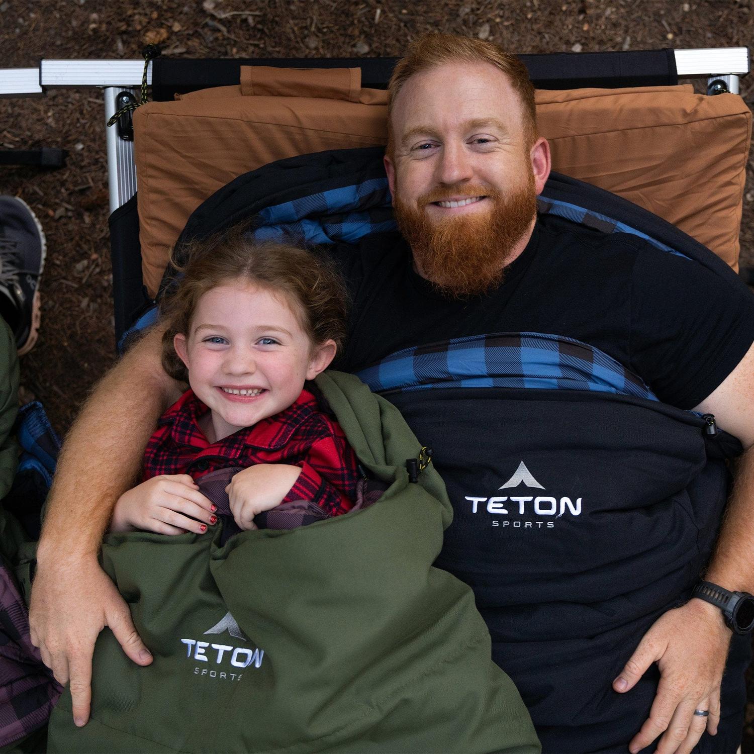 Sleeping Lil Bridger 0°F (-18°C) Junior Canvas para Niños TETON - Estaca Outdoors