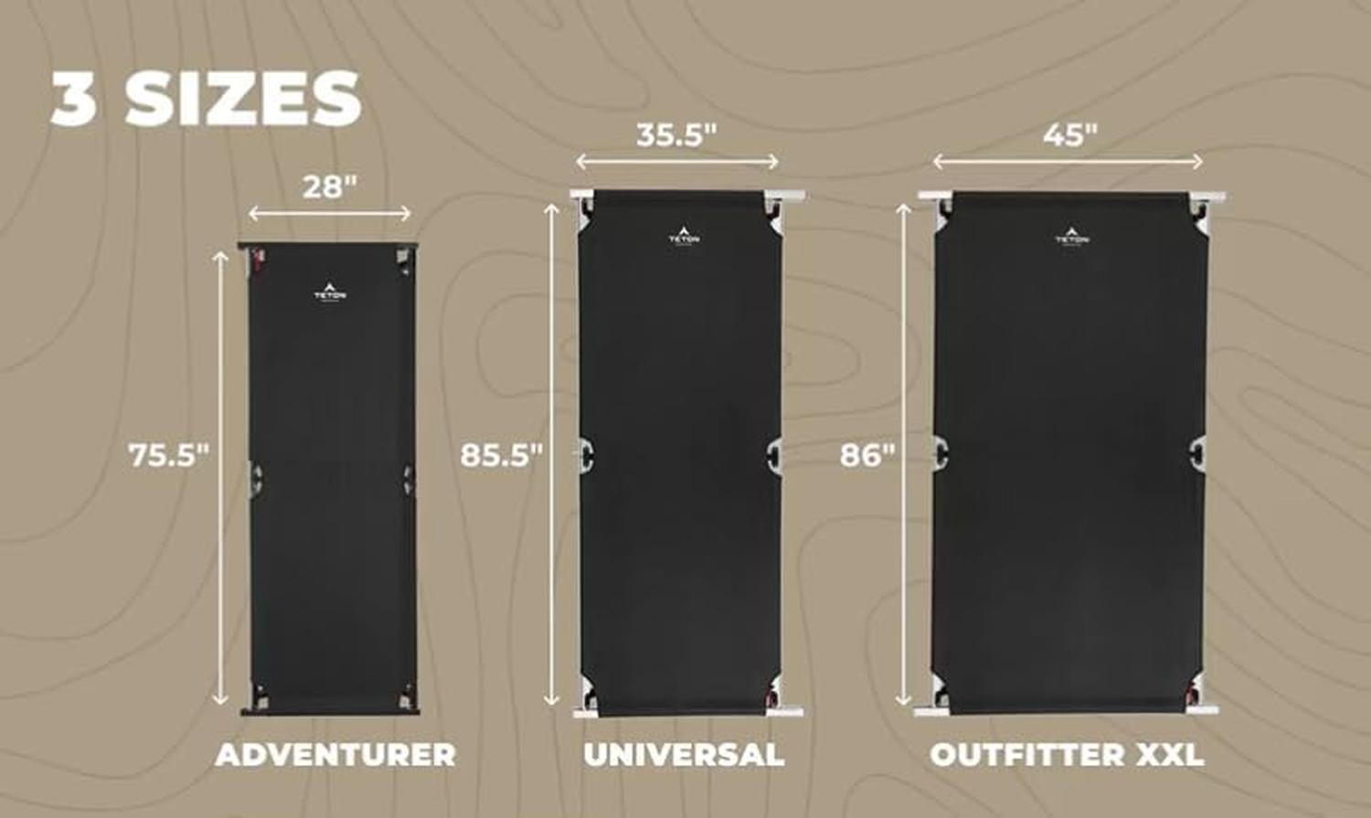 Catre Plegable "Outfitter XXL" TETON (2m x 90cm) - Estaca Outdoors