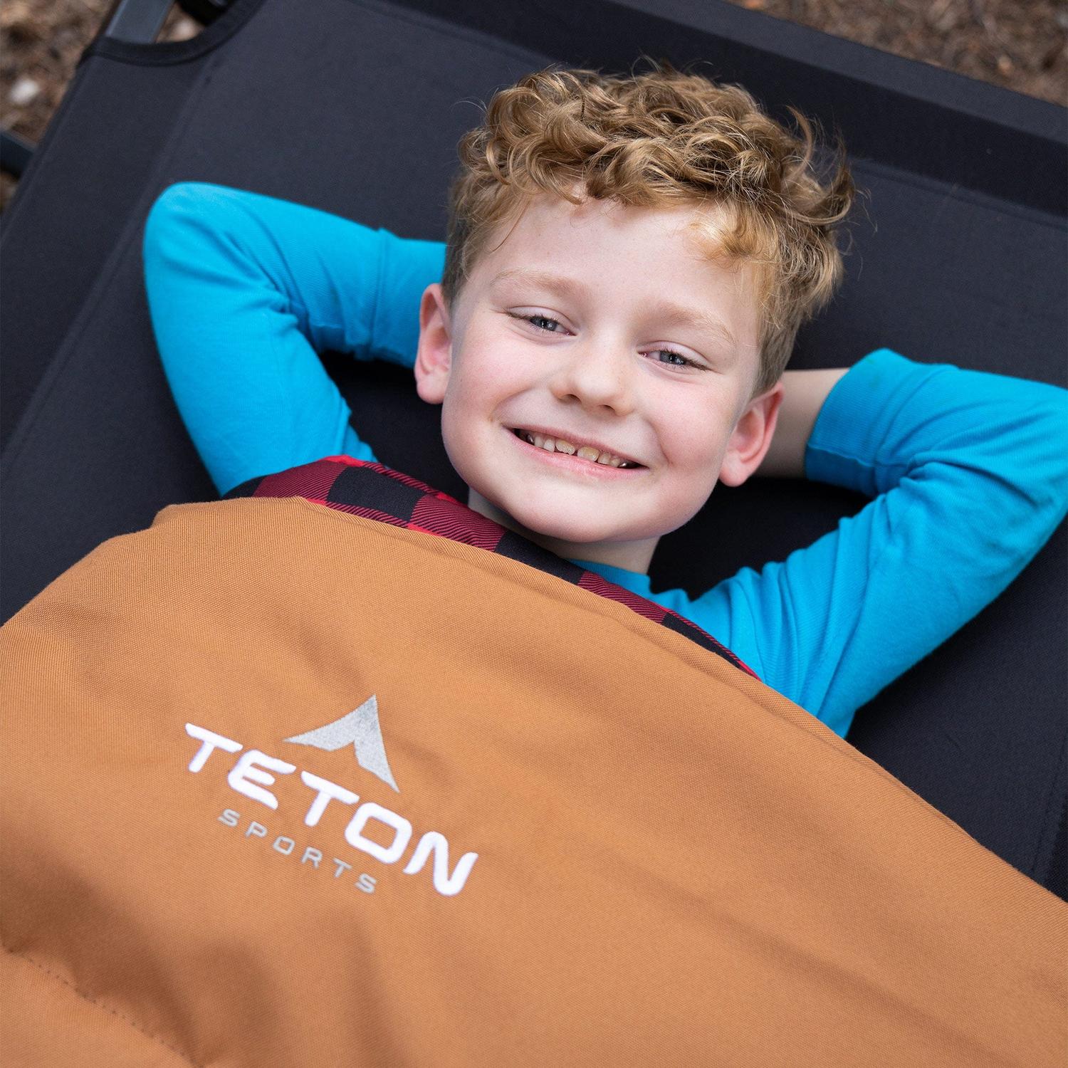 Sleeping Lil Bridger 0°F (-18°C) Junior Canvas para Niños TETON - Estaca Outdoors