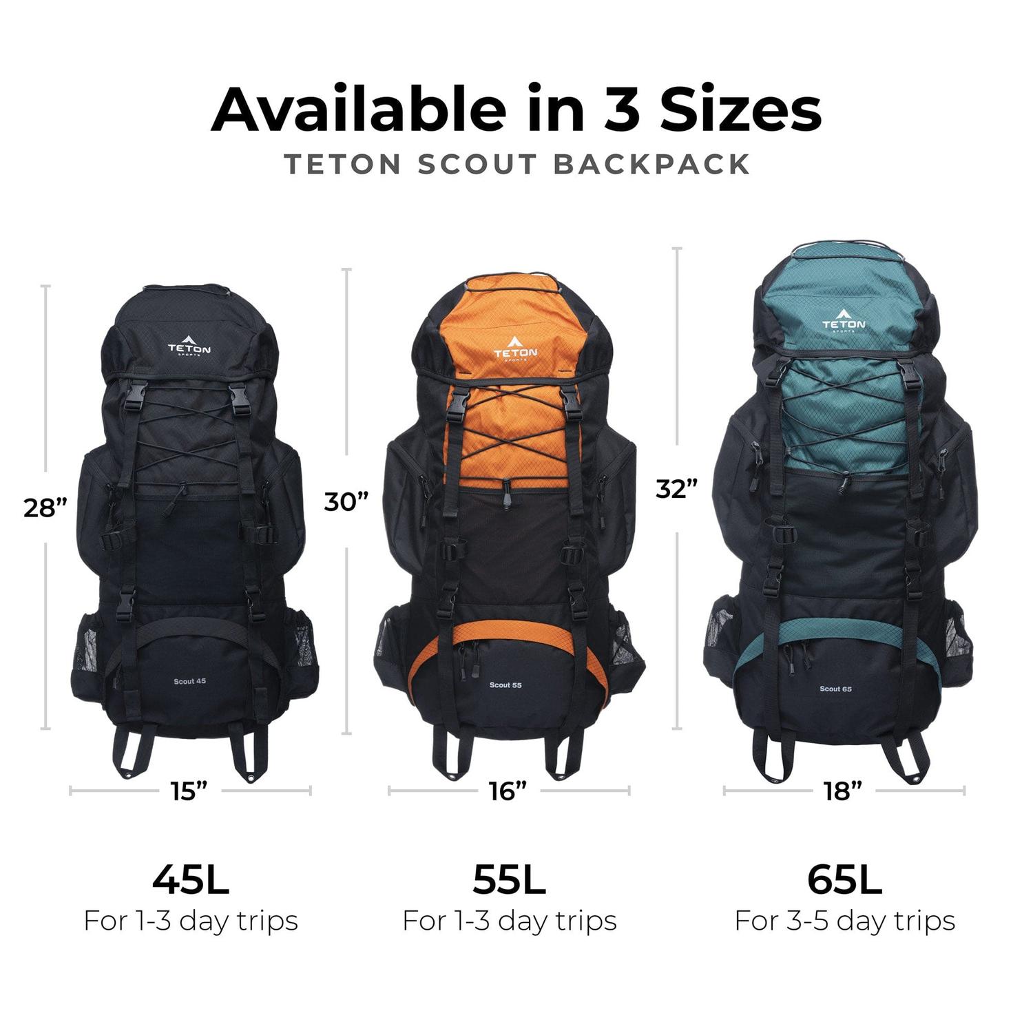 Mochila Para Backpacking Scout 65L TETON - Estaca Outdoors