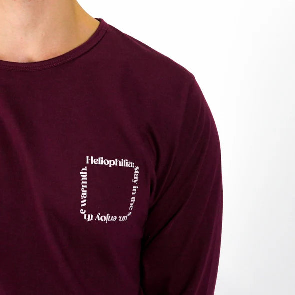 Playera Heliophilia Tee | Merlot Manga Larga Ojo de Toro - Estaca Outdoors