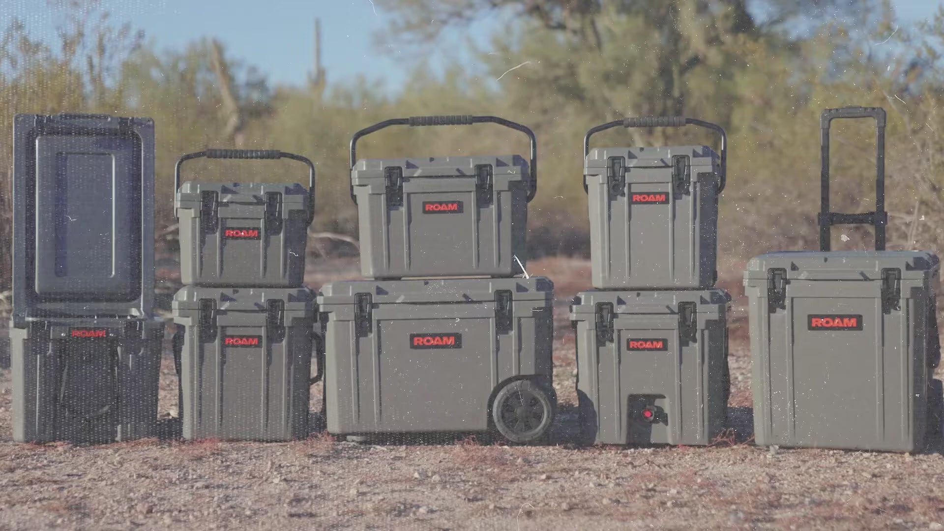 Cargar vídeo: Hielera 46QT Rolling Rugged Slate ROAM