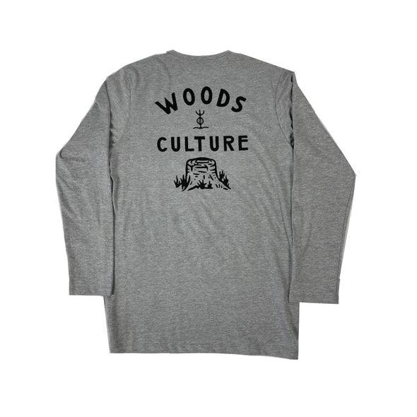 Playera The Woods Culture Tee | Gris Manga Larga Ojo de Toro - Estaca Outdoors